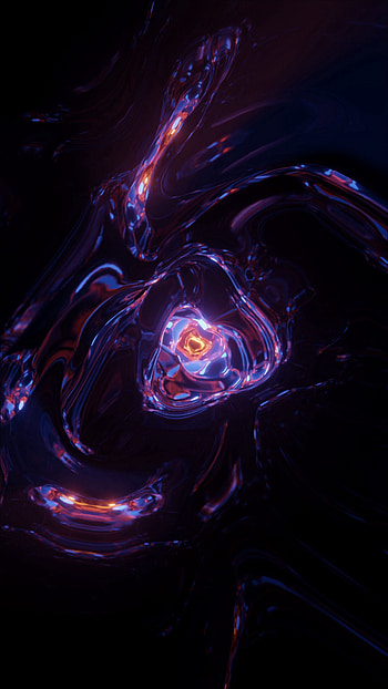 Abstract, Wavy, Clot, Depth, Luminous, Formless, Shapeless HD phone wallpaper