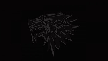 house of stark, game of thrones, logo, emblem, wolf HD wallpaper