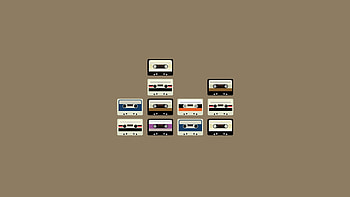 cassette, set, retro HD wallpaper