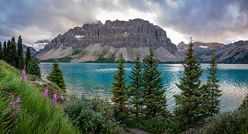 Landscape, Nature, Mountain, Lake, Shore, Bank HD wallpaper