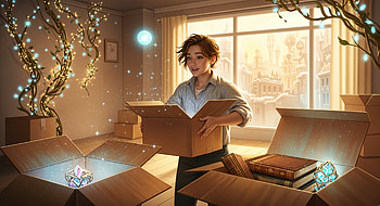 Citylight Magic: — The Enchanted Unboxing, Young Man, Magic, Book HD wallpaper