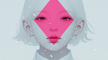Pink Diamond — Aesthetic White Portrait, girl, aesthetic, white, portrait HD wallpaper