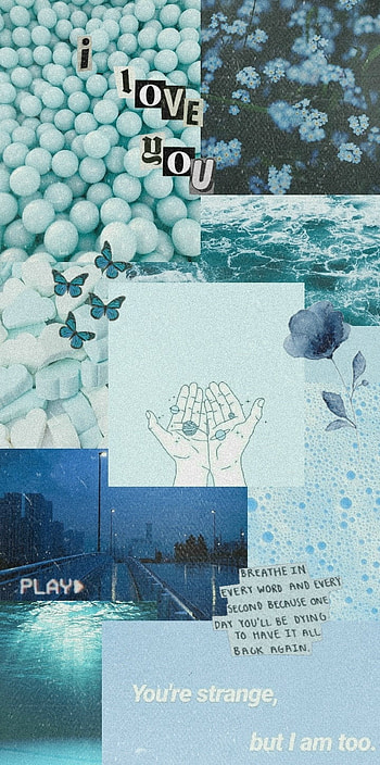 blue aesthetic, aqua, world HD phone wallpaper