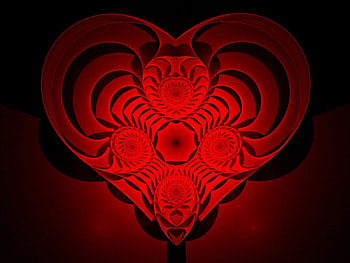 Red heart, hearts, love HD wallpaper