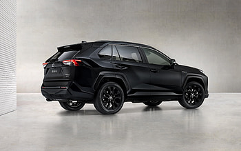 2022, Toyota RAV4 Black Edition, rear view, exterior, black SUV, new black RAV4, RAV4 tuning, Japanese cars, Toyota HD wallpaper