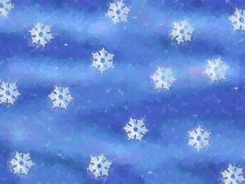 Snowflakes on blue, winter, blue, snowflakes, ice HD wallpaper