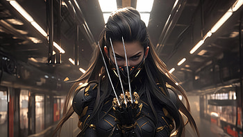 Lady Deathstrike, superheroes, artwork, artist, digital-art, deviantart HD wallpaper