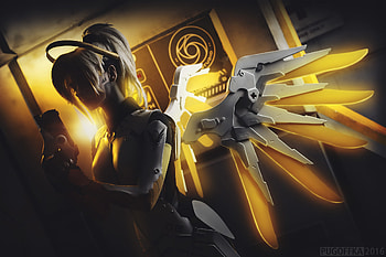 Overwatch Mercy Artwork, mercy-overwatch, overwatch, games, xbox-games, ps-games, pc-games, artwork, deviantart HD wallpaper