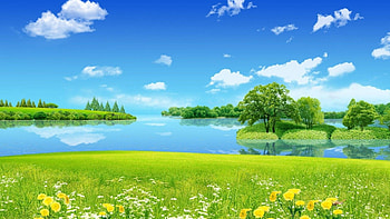 Background Beautiful Green Nature Landscape Dowload With, Green Laptop HD wallpaper