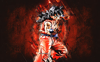 Yamcha, Dragon Ball, portrait, orange stone background, Dragon Ball characters, anime characters, japanese manga, Dragon Ball Super, Yamcha Dragon Ball HD wallpaper