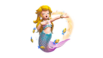 Princess Peach Mermaid Adventure - Video Game Background, video game, Princess Peach Showtime!, Princess Peach HD wallpaper