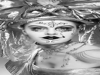 mask, silver, venice, melody HD wallpaper