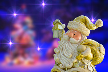 Holidays, New Year, Jack Frost, Santa Claus, Shine, Brilliance, Christmas, Toy, Statuette HD wallpaper