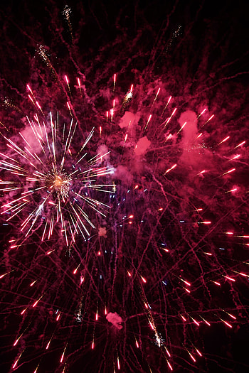 Holidays, Smoke, Salute, Bright, Sparks, Firework, Fireworks HD phone wallpaper