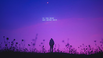 To The Moon And Never Back, alone, artist, artwork, digital-art HD wallpaper
