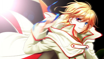 Len Kagamine, sexy, power, red eyes, blue eye, vocaloid, boy, blonde hair, male HD wallpaper