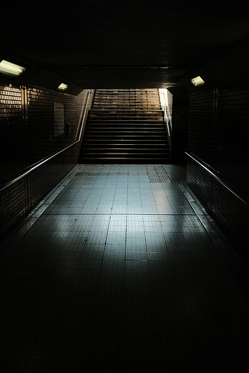 Dark, Stairs, Ladder, Tunnel, Subway HD phone wallpaper