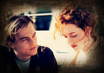 Titanic (1997), white, titanic, black, leonardo dicaprio, man, girl, actress, beauty, kate winslet, woman, love, movie, actor, couple, redhead HD wallpaper