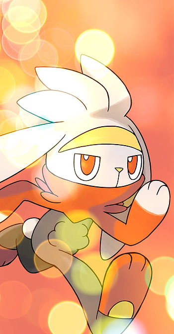 Raboot, orange, pokemon HD phone wallpaper