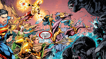 Firestorm (DC) comic art, backdrop, Dynamic visuals, Explosive superhero power HD wallpaper