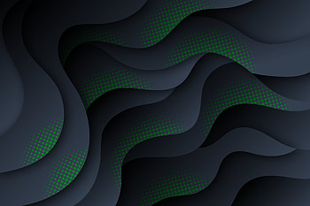 Green dots, wavy texture, abstract HD wallpaper