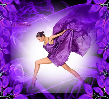 She is like the wind ~ For My Sweet PURPLE-HAZE , creation, purple, dance, beautiful, friend, dress, ballerina HD wallpaper