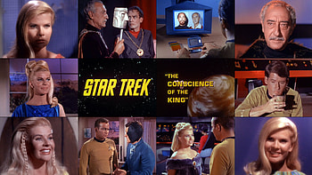 The Conscience of The King, TOS, Lenore Karidian, Riley, Star Trek, Anton Karidian, Kirk HD wallpaper