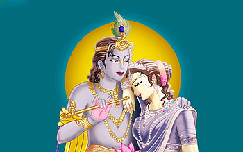 Hindu God Radha Krishna HD wallpaper