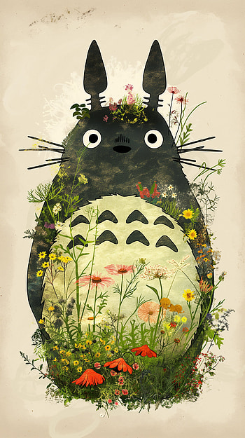 Totoro Nature-Inspired - Studio Ghibli Art, Totoro (My Neighbor Totoro), My Neighbor Totoro, Studio Ghibli HD phone wallpaper