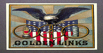 Golden Links, golden, art, links, eagles, cigar box HD wallpaper
