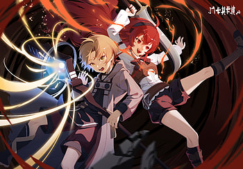 Rudeus & Eris, Eris Boreas Greyrat, Rudeus Greyrat, Anime, Mushoku Tensei: Jobless Reincarnation HD wallpaper