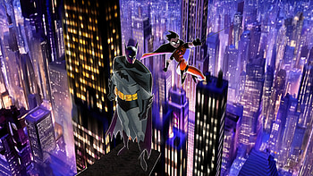 Batman X Robin Silent Guardian, batman, robin, superheroes, artwork, art, digital-art HD wallpaper
