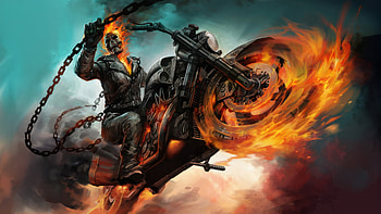Ghost Rider The Spirit Of Vengeance, ghost-rider, superheroes, artwork, art, digital-art, deviantart HD wallpaper