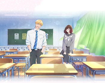 A Star Brighter Than the Sun — Sae Iwata & Kouki Kamishiro | Anime, Anime HD wallpaper