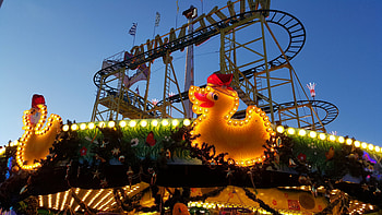 Cities, Ducks, Berlin, Attraction, Carousel, Merry-Go-Round HD wallpaper