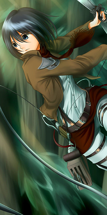 Mikasa Ackerman, Anime, Attack on Titan HD phone wallpaper