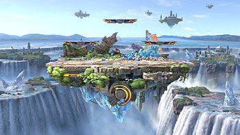 Super Smash Bros. Ultimate, video game, E3 2018, flying island HD wallpaper