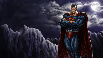 Dark Superman Art, superman, artwork, digital-art, superheroes, deviantart HD wallpaper