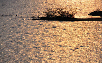 Sunset, asia, water, ocean HD wallpaper