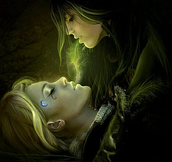 Soul Taker, soul, fantasy, girls, beauties, forest, dark, death HD wallpaper