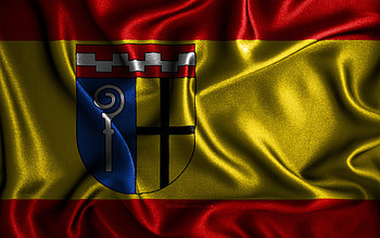 Monchengladbach flag, , silk wavy flags, german cities, Flag of Monchengladbach, fabric flags, Day of Monchengladbach, 3D art, Monchengladbach, Europe, cities of Germany, Monchengladbach 3D flag, Germany HD wallpaper