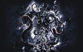 Jenova, Final Fantasy, blue stone background, Final Fantasy XIV, Jenova character, Final Fantasy characters HD wallpaper