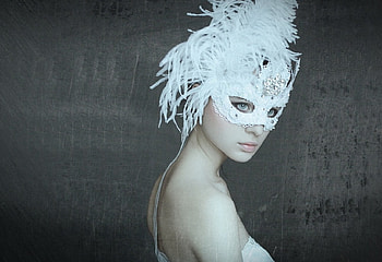 White Swan, white, swan, model, woman HD wallpaper