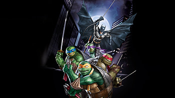 Batman Vs Teenage Mutant Ninja Turtles, batman, teenage-mutant-ninja-turtles, superheroes, artwork, art, digital-art HD wallpaper