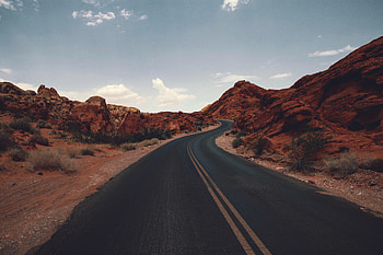 Nature, Usa, Road, Markup, Prairie, United States, Dahl, Distance HD wallpaper