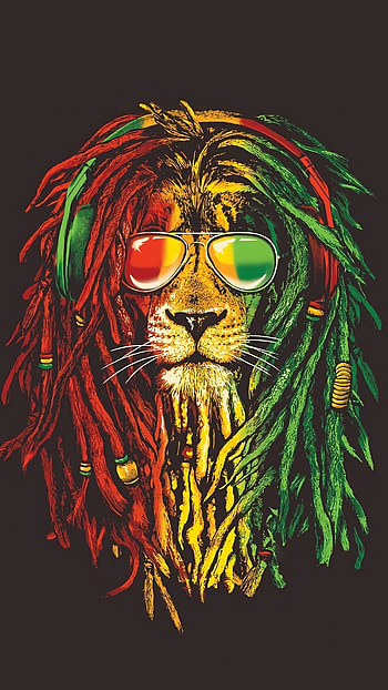 Bob Marley, Rastafarian culture, Vibrant art, Reggae vibes HD phone wallpaper