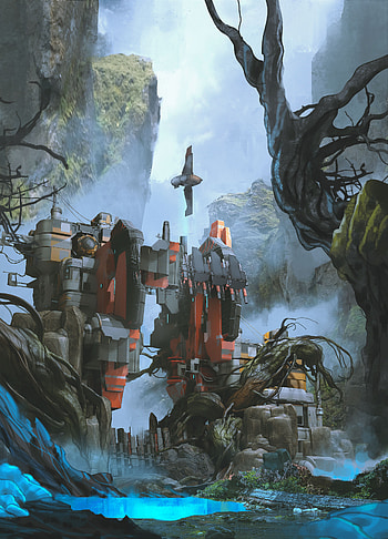 Fantasy, Art, Future, Station HD phone wallpaper