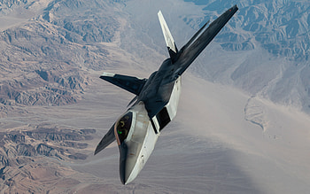 Lockheed Boeing F-22 Raptor, American fighter bomber, F-22 in the sky, United States air force, combat aircraft, American military aircraft HD wallpaper