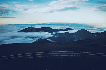 Nature, Sky, Mountains, Clouds, Road HD wallpaper