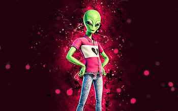 Cuddle Team Human Bill, , purple neon lights, Fortnite Battle Royale, Fortnite characters, Cuddle Team Human Bill Skin, Fortnite, Cuddle Team Human Bill Fortnite HD wallpaper